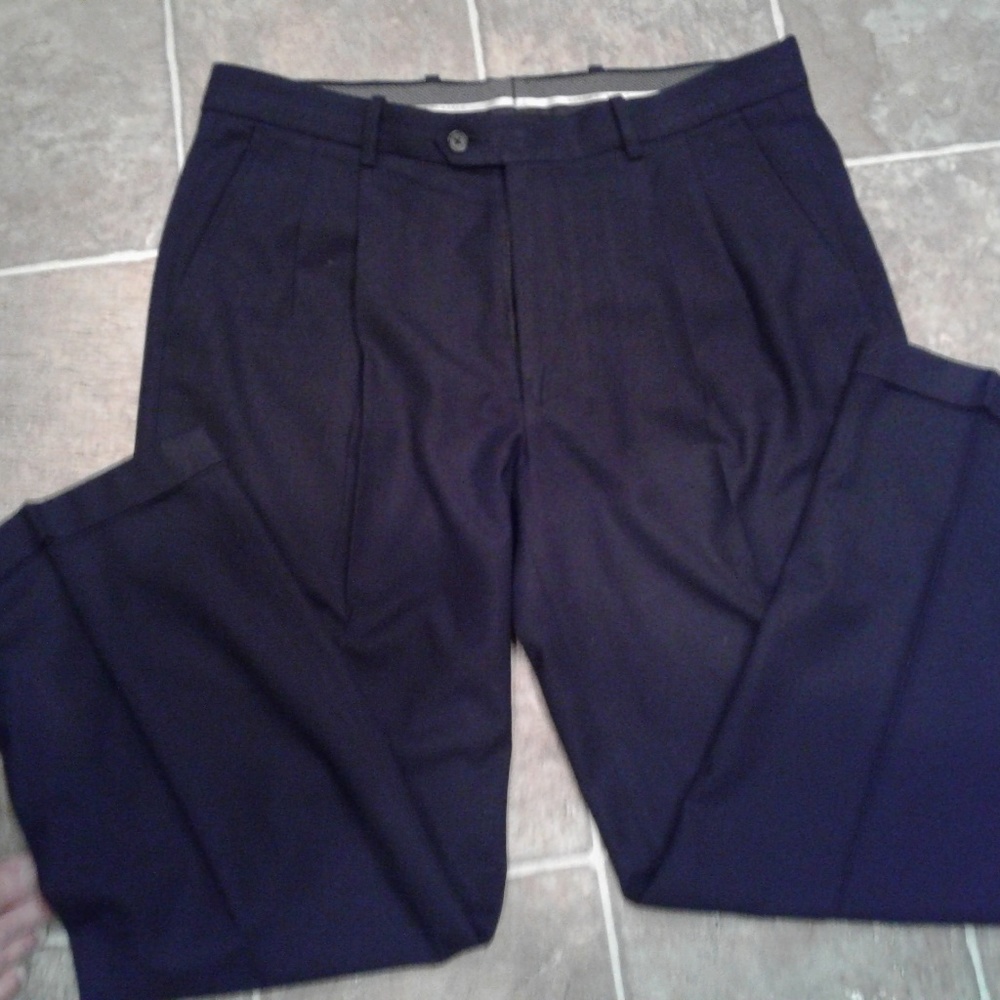 Geoffrey Beene cuffed slacks black